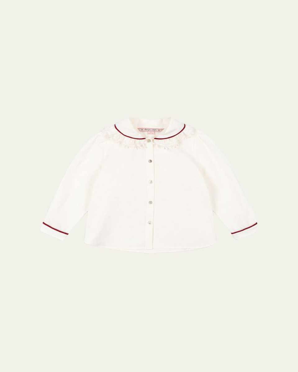 Girl's Ria Button Down Blouse, Size 18M-10